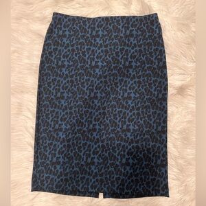 Banana Republic Skirt - blue leopard print - size 14